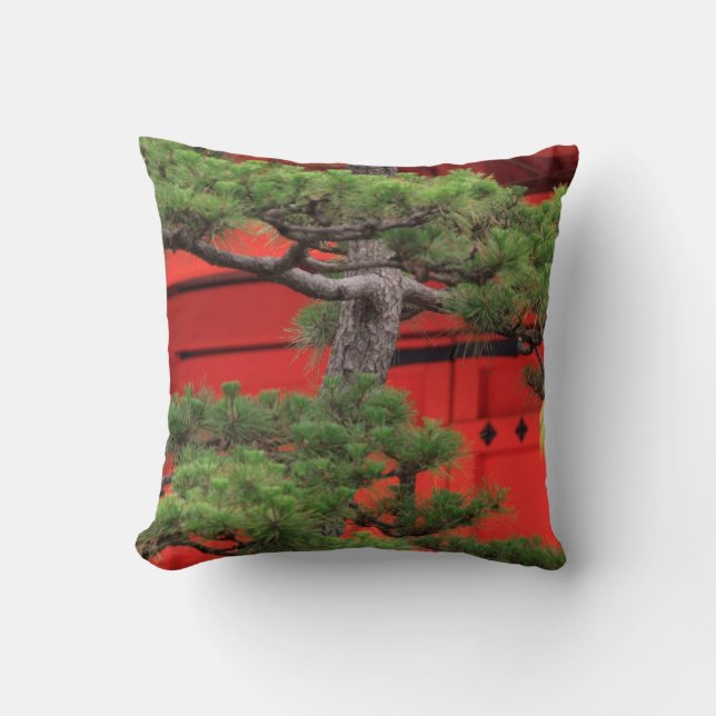 Bonsai Pine Tree Cushion (Front)