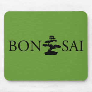 Bonsai Silhouette Mouse Pad