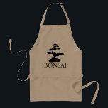 Bonsai Silhouette Standard Apron<br><div class="desc">Bonsai is a Japanese art form using miniature trees grown in containers.</div>
