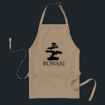 Bonsai Silhouette Standard Apron<br><div class="desc">Bonsai is a Japanese art form using miniature trees grown in containers.</div>