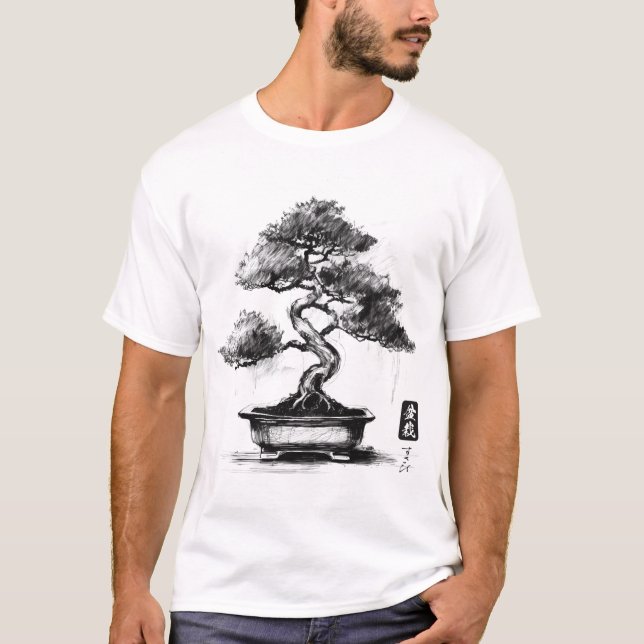 bonsai-sketch T-Shirt (Front)