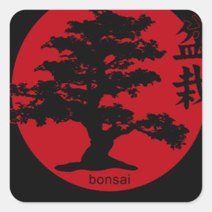 Bonsai Square Sticker