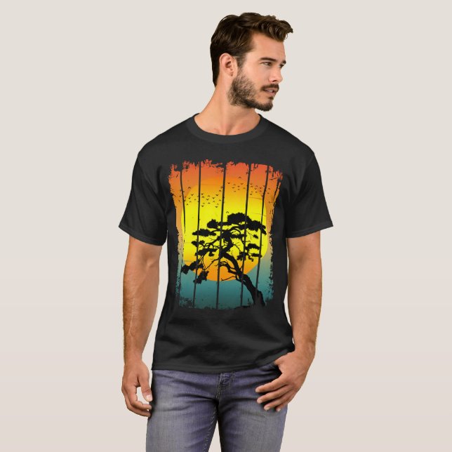 BONSAI SUMMER SUNSET T-Shirt (Front Full)