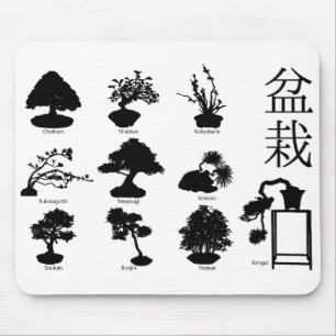 Bonsai Tree Basic Styles 10 Mouse Pad