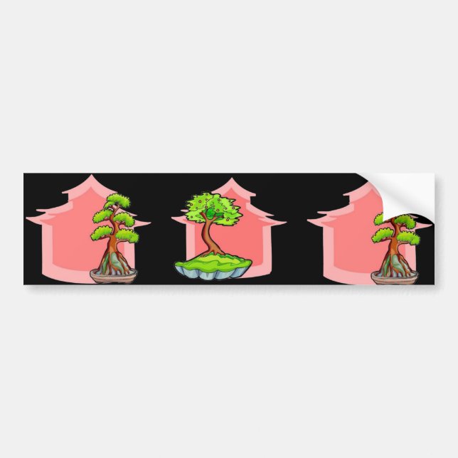Bonsai Tree Bumper Sticker (Front)
