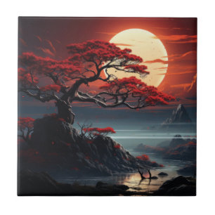 Bonsai Tree  Ceramic Tile