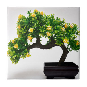 Bonsai tree ceramic tile