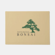 Bonsai tree door mat