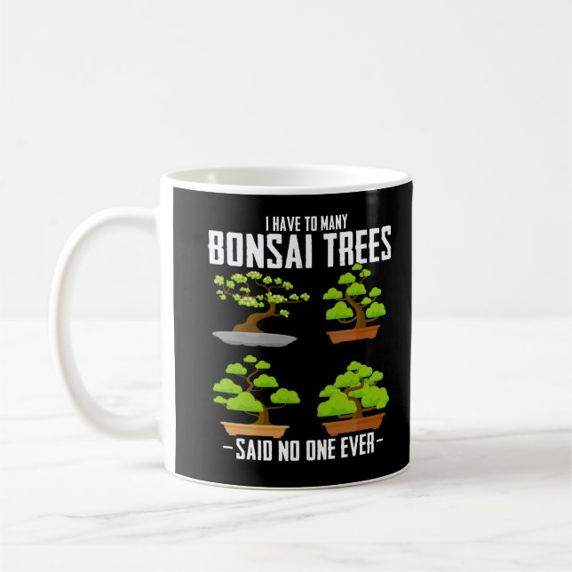 Bonsai Tree Gardener Japanese Plant Bonsai Fan Coffee Mug (Left)