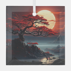 Bonsai Tree Glass Tree Decoration