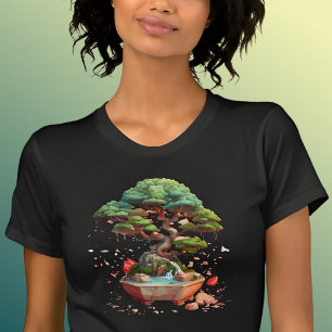 Bonsai Tree Graphic T-Shirt