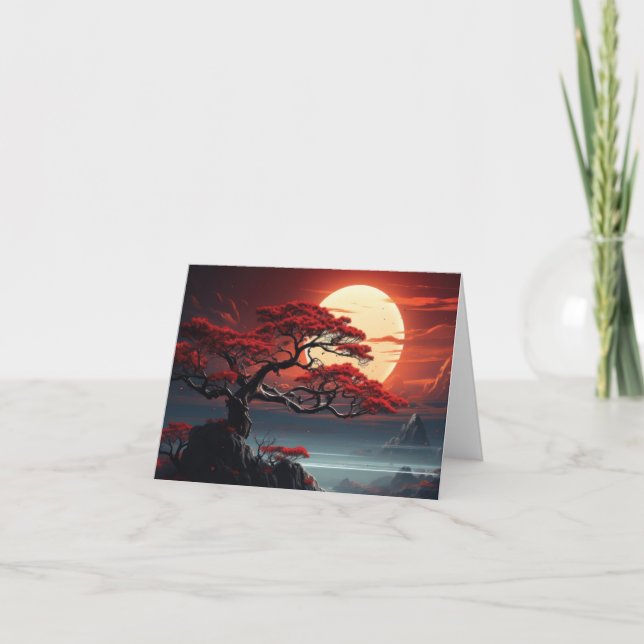 Bonsai Tree  Holiday Card (Front)