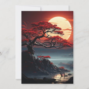 Bonsai Tree  Holiday Card