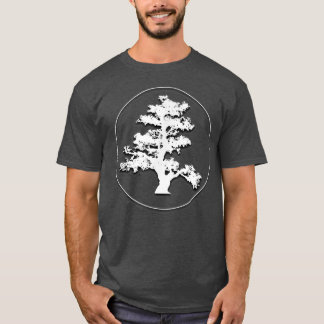 Bonsai Tree in Circle Beautiful Design T  Zen Peac T-Shirt