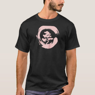 Bonsai Tree In Enso Circle Japanese Zen Raglan T-Shirt