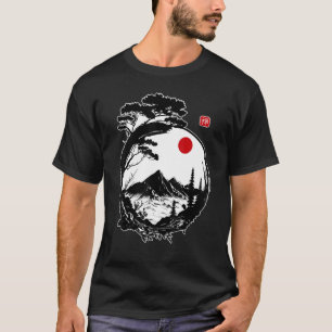Bonsai Tree Japanese Zen Buddhism Zen Circle Japan T-Shirt