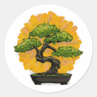 Bonsai Tree Lover Classic Round Sticker
