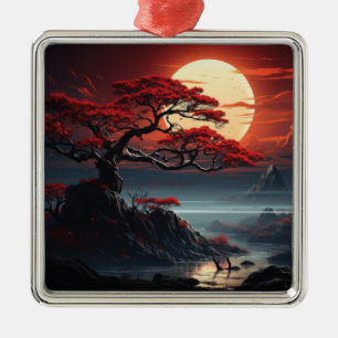 Bonsai Tree Metal Ornament