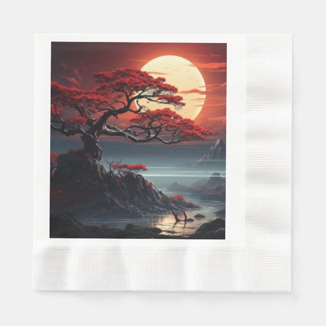 Bonsai Tree  Napkin (Front)