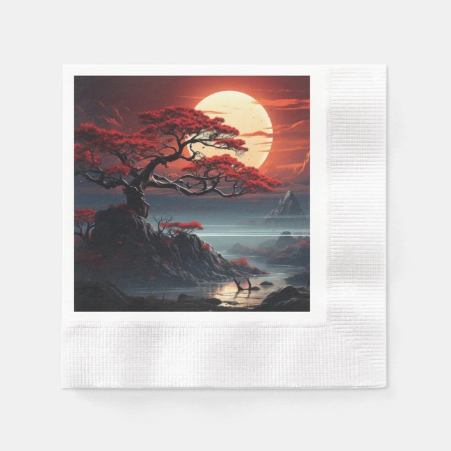 Bonsai Tree  Napkin (Front)