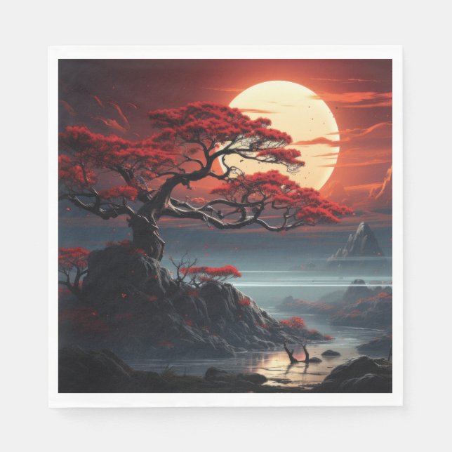 Bonsai Tree  Napkin (Front)