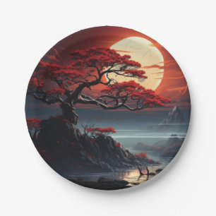 Bonsai Tree Paper Plate