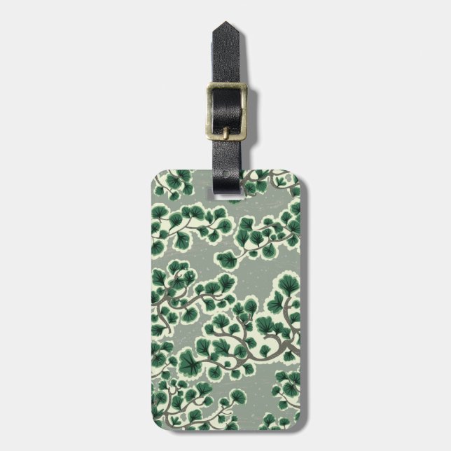 Bonsai Tree Pattern Luggage Tag (Front Vertical)