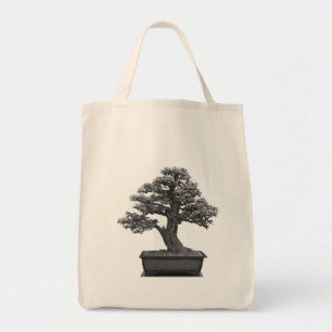 bonsai tree tote bag