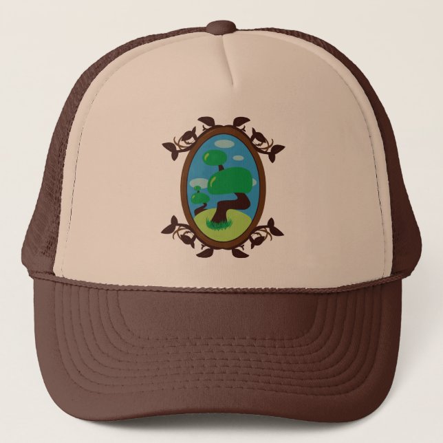 Bonsai Tree Trucker Hat (Front)
