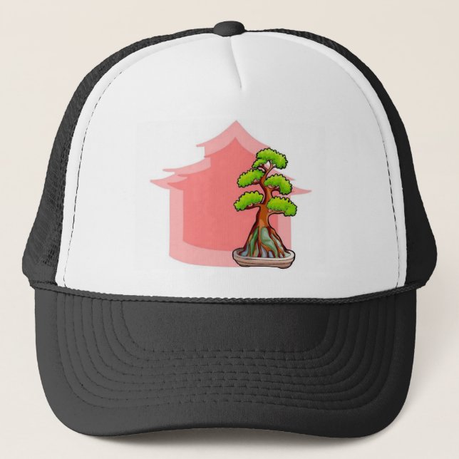 Bonsai Tree Trucker Hat (Front)