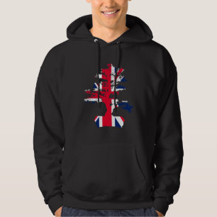Bonsai Tree UK Flag Graphic Bonsai Mud Men Women Hoodie