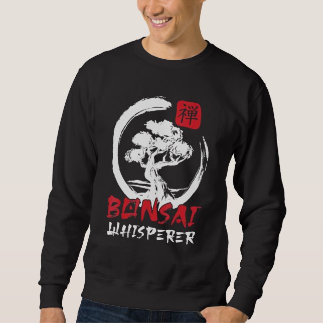 Bonsai Whisperer Bonsai Tree Master Japanese Sweatshirt (Front)