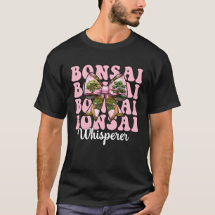 Bonsai Whisperer Tree Japanese Zen Girl Mum Coquet T-Shirt