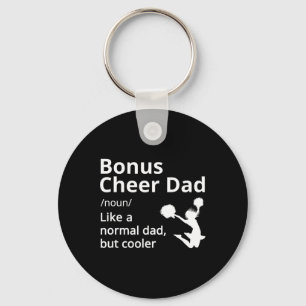 Bonus Cheer Dad Definition Cheerleader  Key Ring