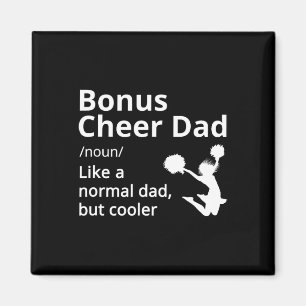 Bonus Cheer Dad Definition Cheerleader Magnet