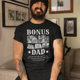 Bonus Dad 5 Photo T-Shirt