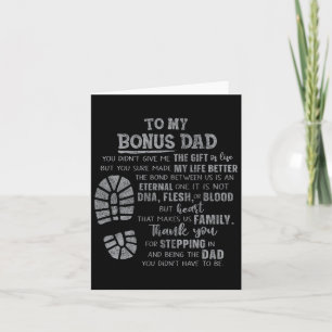 Bonus Dad Fathers Day Design For Stepdad From Daug Card