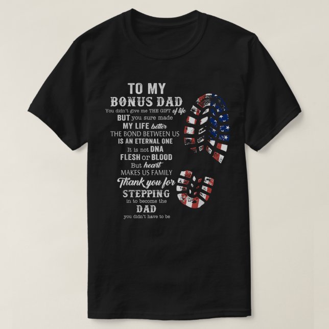 Bonus Dad Gift Shirt Funny Fathers Day Gift Idea F (Design Front)