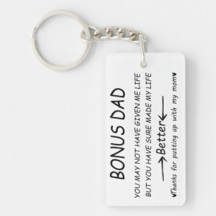 Bonus dad keychain, key ring