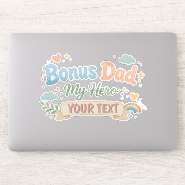 Bonus Dad My Hero Personalised Cute Aesthetic  (Computer)