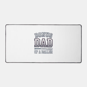 Bonus Dad of a Baller Vintage Sports Shirt Design_ Desk Mat