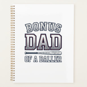 Bonus Dad of a Baller Vintage Sports Shirt Design_ Planner