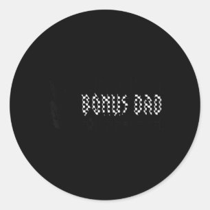 Bonus Dad of The Bad Two the Bone Birthday 2 Years Classic Round Sticker
