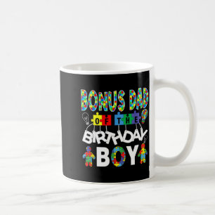 Bonus Dad of The Bday Boy Autism Awareness Puzzle Coffee Mug