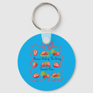 Bonus Dad Of The Berry Sweet One Birthday Family Key Ring