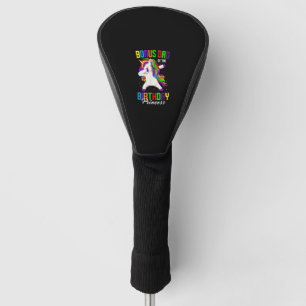 Bonus Dad of the Birthday Princess Unicorn Dabbing Golf Head Cover