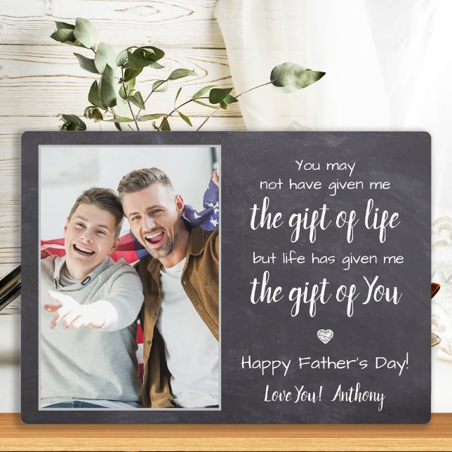 BONUS DAD Poem Personalised Photo Father's Day Plaque (Creator Uploaded)