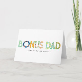 Bonus Dad - Thanks For All You Do Card