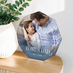 Bonus Dad Year Established Photo Block