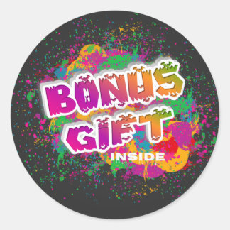 Bonus Gift Inside Classic Round Sticker